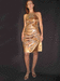 Богато вышитая органза с золотой тафтой - прекрасное сочетание для вечернего платья